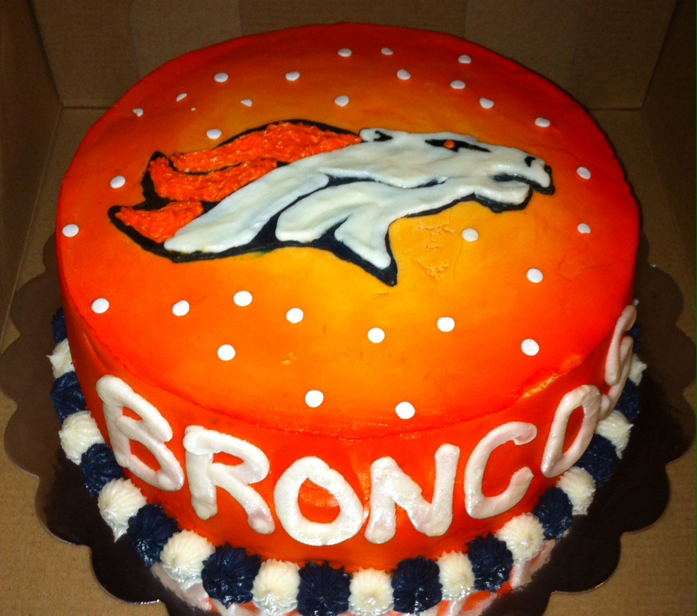 Birthday Cakes Denver
 Denver Broncos cake Cakes Pinterest