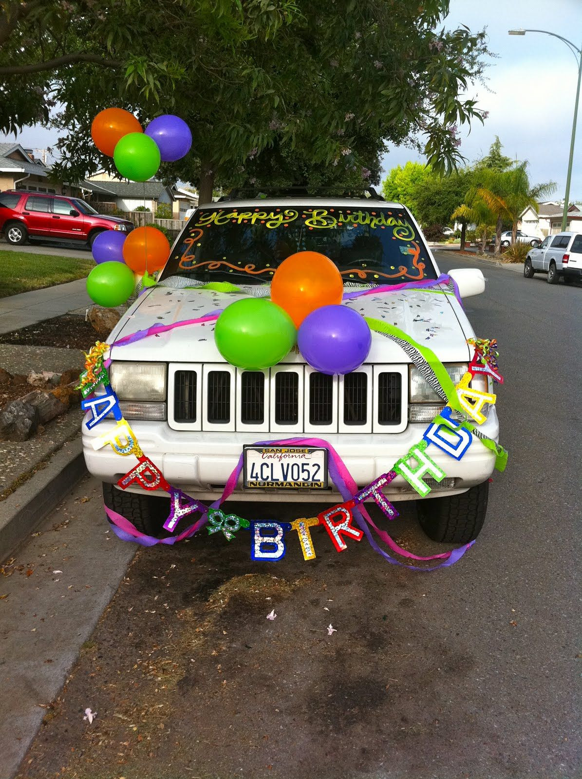 Birthday Car Decorations
 decorate car for birthday