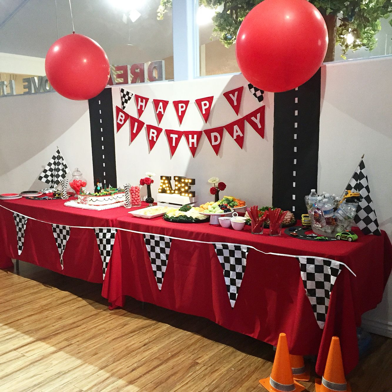 Birthday Car Decorations
 Cars Party Table decor Disney Cars Theme