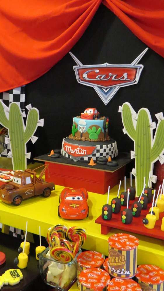 Birthday Car Decorations
 Check out this Disney Cars birthday party See more party