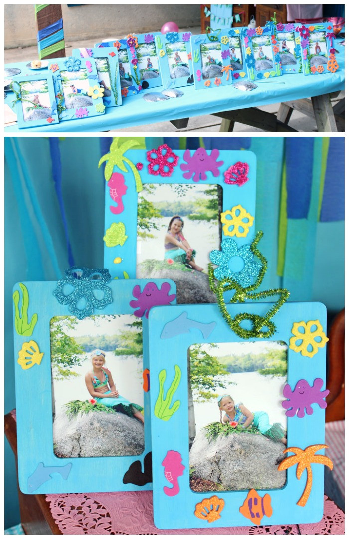 Birthday Craft Ideas For Kids
 Swim Over to Our Mermaid Party FYNES DESIGNS