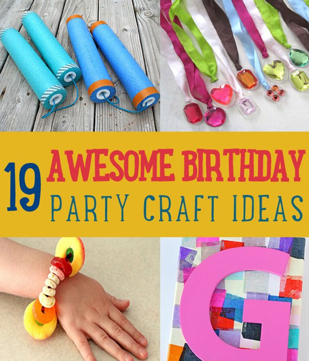 Birthday Craft Ideas For Kids
 19 Awesome Birthday Party Craft Ideas that Will Make Your