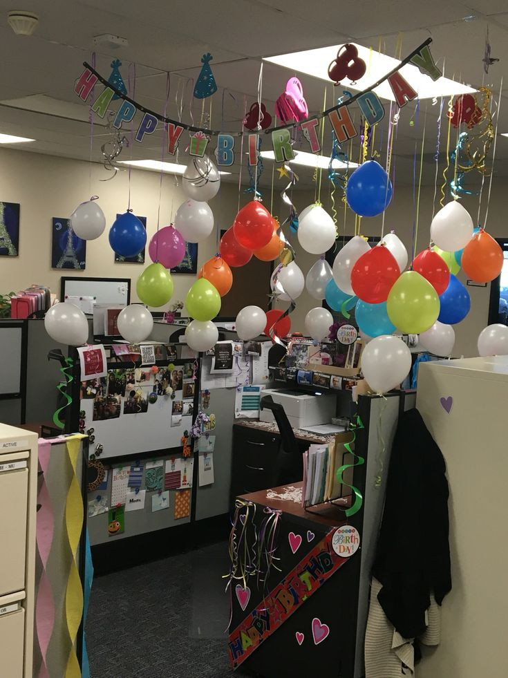Birthday Cubicle Decorating Ideas
 Best 25 Cubicle birthday decorations ideas only on