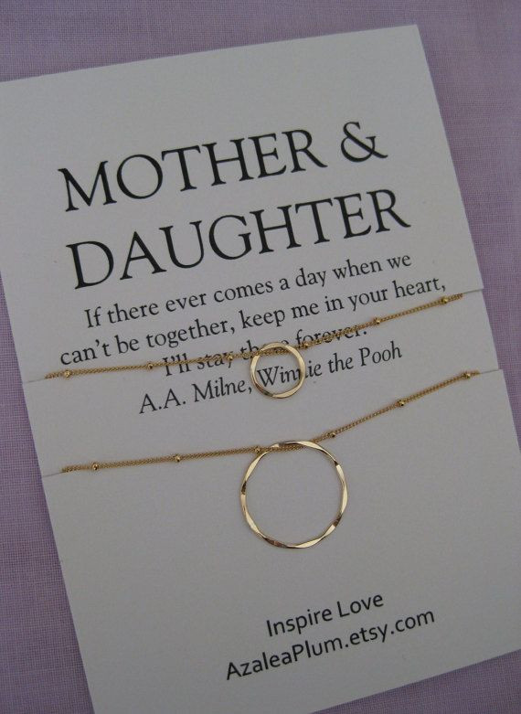Birthday Gift For Mother
 Mother DAUGHTER Jewelry 50th birthday Gift by