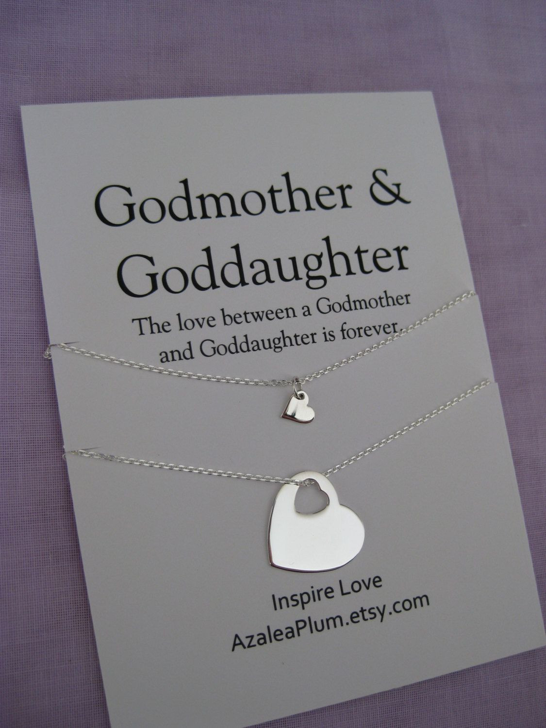 Birthday Gift Ideas For Godmother
 GODMOTHER Gift Solid Sterling Silver Necklace Godmother