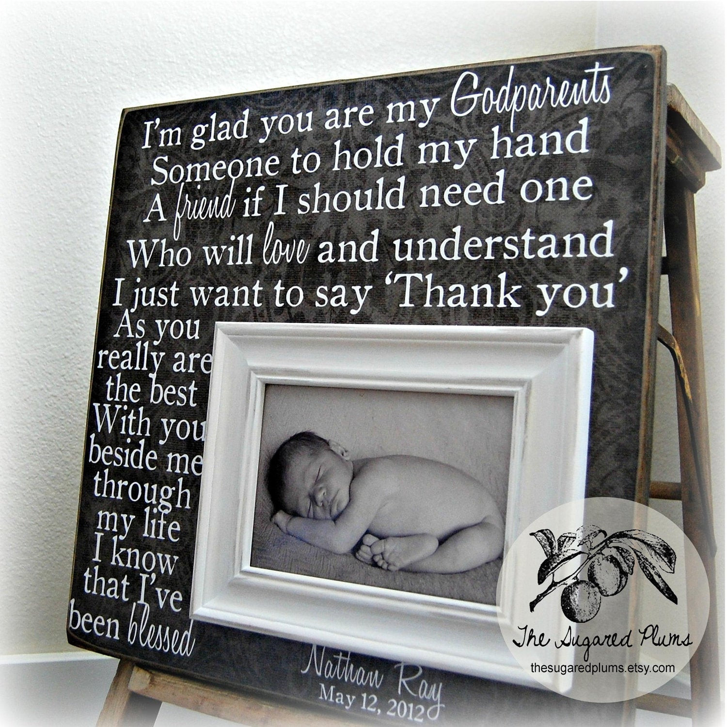 Birthday Gift Ideas For Godmother
 Godmother Godfather Gift Personalized Picture by