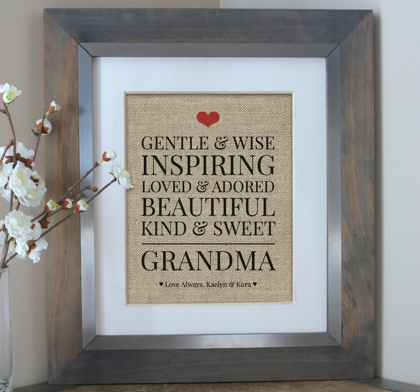 Birthday Gift Ideas For Grandma From Grandchildren
 Grandma Gift from Kids Birthday Gift for by EmmaAndTheBean