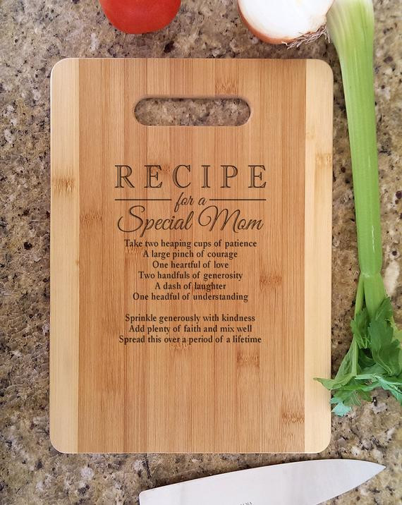 Birthday Gift Ideas For Mom From Son
 Mothers Gift Personalized Recipe for a Special Mom Custom