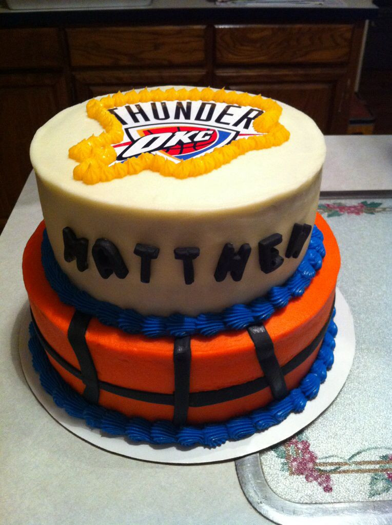Birthday Party Ideas Okc
 OKC Thunder Basketball cake