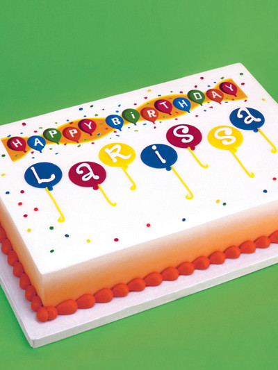 Birthday Sheet Cake Ideas
 Decorating Idea Birthday Designer Prints Sheet Cake