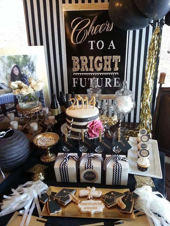 Black And White Graduation Party Ideas
 Graduation Party by Sincerely Style