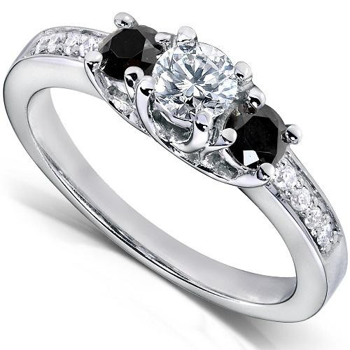Black And White Wedding Rings
 Black Diamond Engagement Rings [Slideshow]