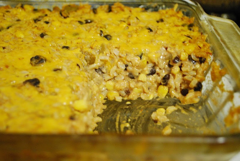 Black Bean And Rice Casserole
 Simply Mangerchine Black Beans Corn and Rice Casserole