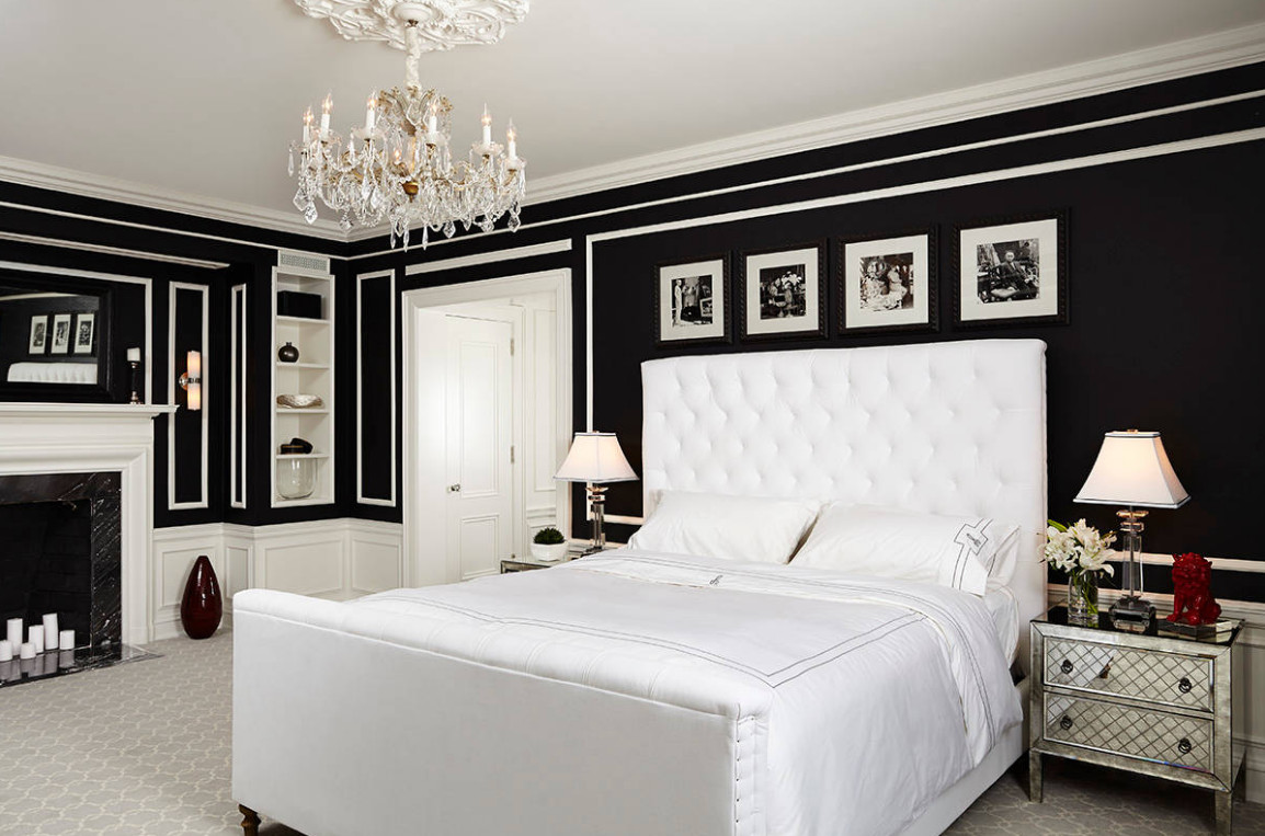 Black Bedroom Walls
 Glamorous Bedrooms for Some Weekend Eye Candy