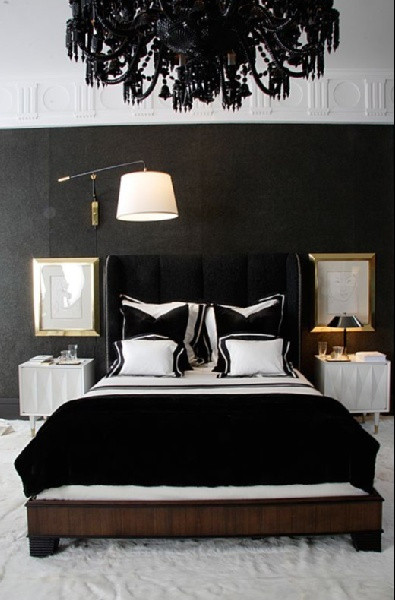 Black Bedroom Walls
 black accent walls – Bachelorette Lifestyle
