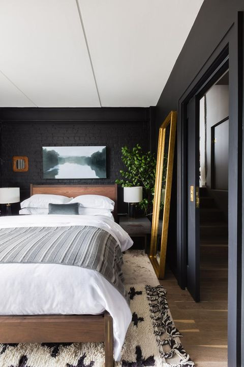 Black Painted Bedroom
 35 Black Room Decorating Ideas How to Use Black Wall