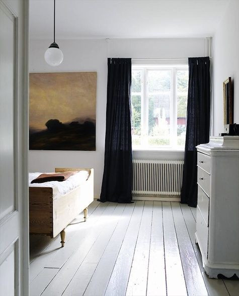 Black Painted Bedroom
 23 Scandinavian Inspired Bedrooms MessageNote