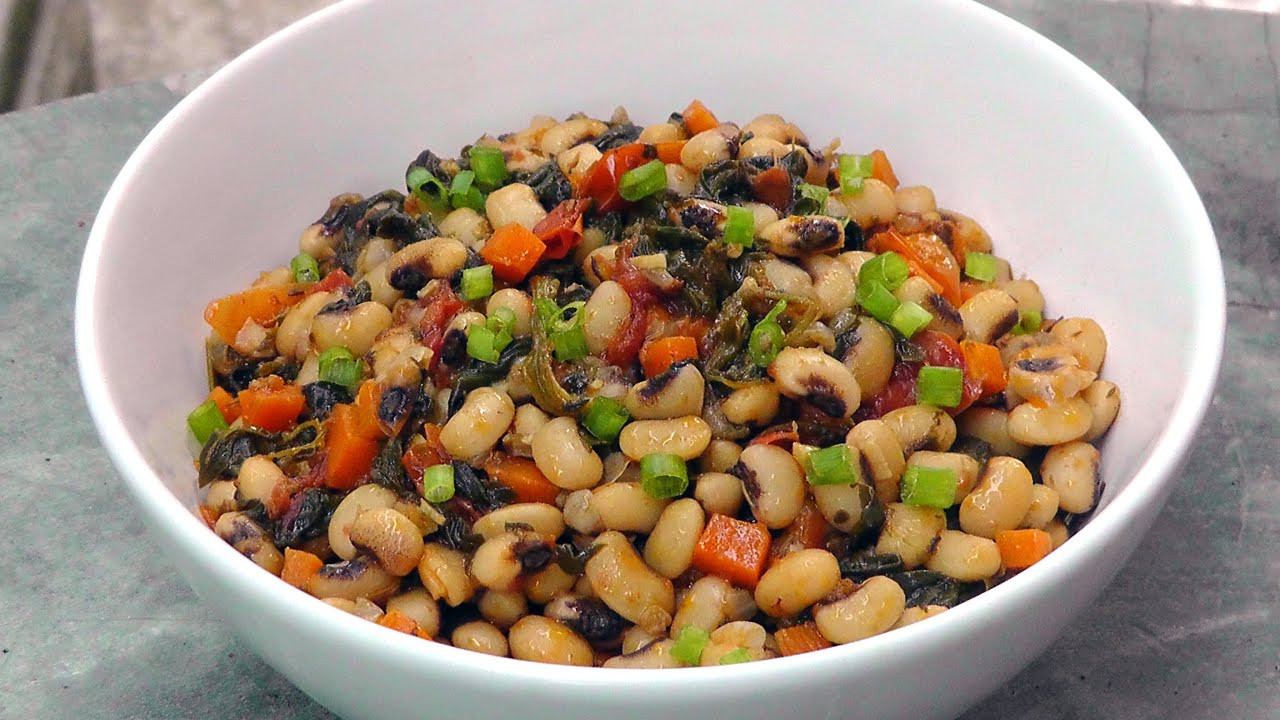 Black Vegan Recipes
 Greek Black Eyed Peas with Spinach Vegan Ve arian