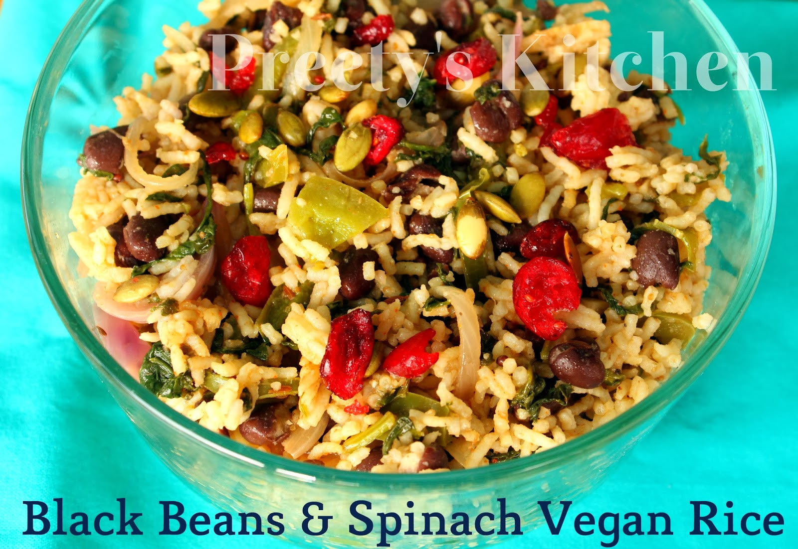 Black Vegan Recipes
 Preety s Kitchen Black Bean & Spinach Vegan Rice Recipe