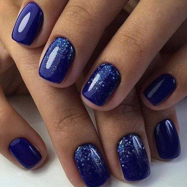 Blue Gel Nail Designs
 Nail Art 2665 Dark nail designs