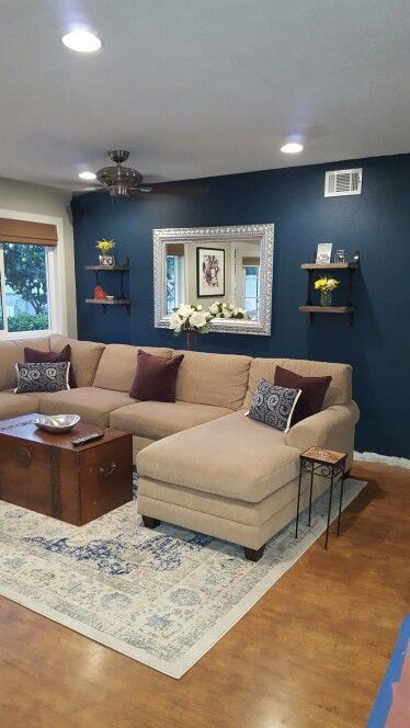 Blue Paint Living Room
 Blue paint color Seaworthy by Sherwin Williams Perfect