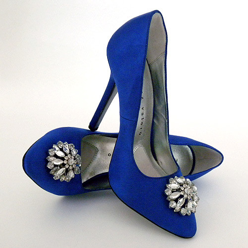 Blue Shoes Wedding
 blue bridal shoes