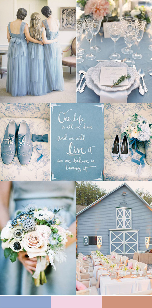 Blue Wedding Theme
 Calgary wedding blog Top 10 Wedding Colors for Spring 2016