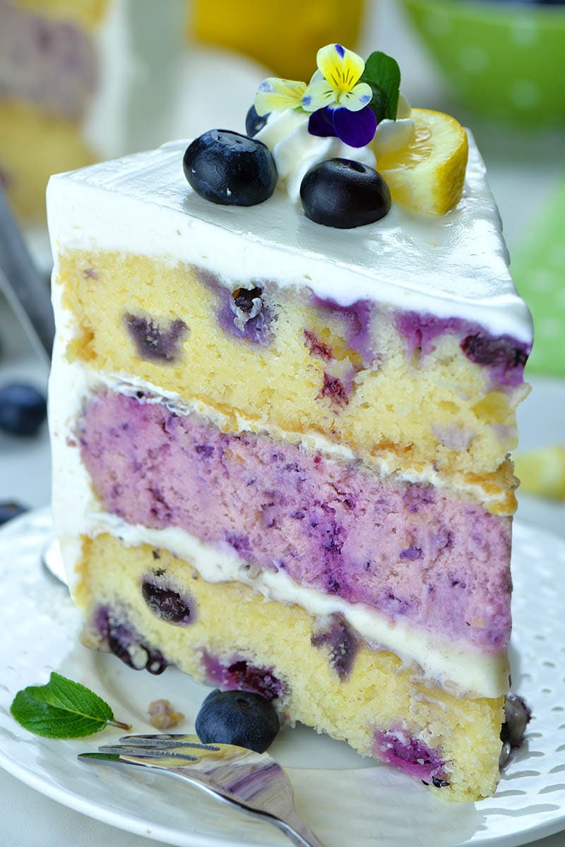 Blueberry Birthday Cake Recipe
 Lemon Blueberry Cheesecake Cake OMG Chocolate Desserts