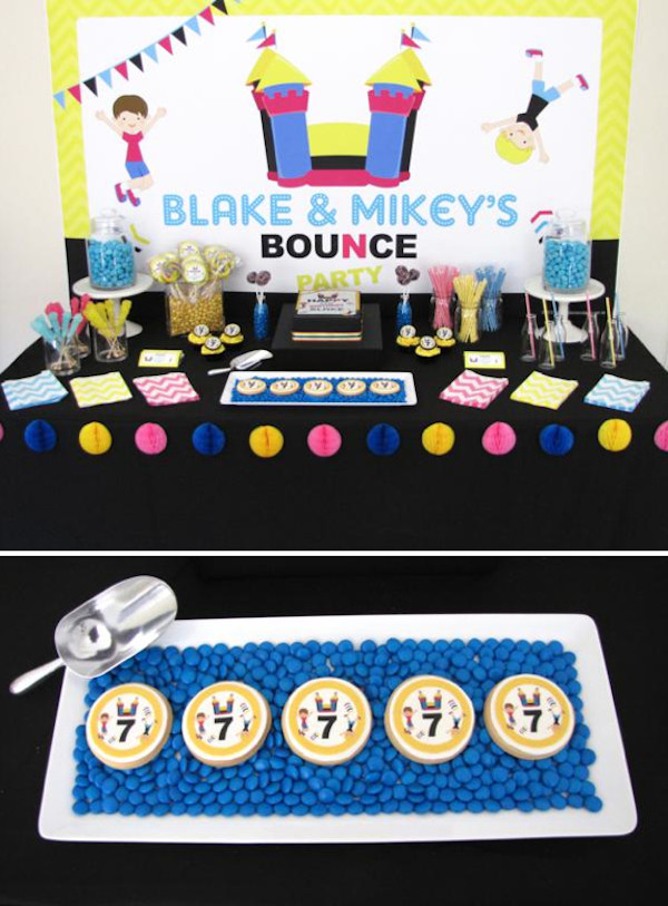 Bounce Birthday Party
 Kara s Party Ideas Bounce House themed birthday party