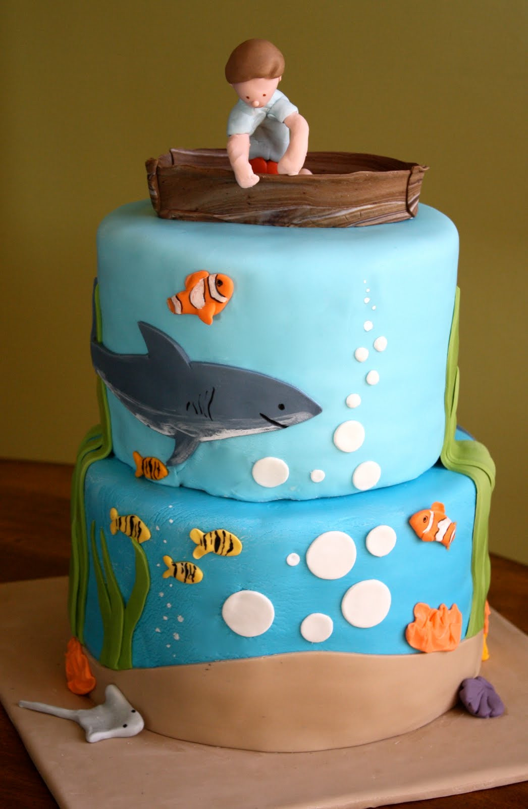 Boy Birthday Cakes
 Baker s Cakes Under the Sea Birthday Cake
