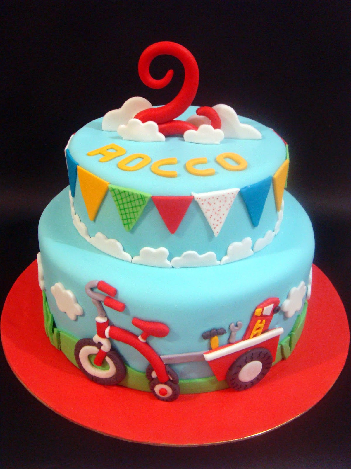 Boy Birthday Cakes
 butter hearts sugar Tricycle Birthday Cake