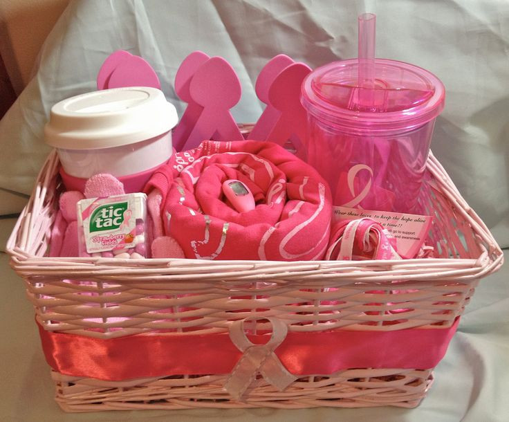 Breast Cancer Gift Basket Ideas
 319 best images about Pink ribbon craft ideas on Pinterest