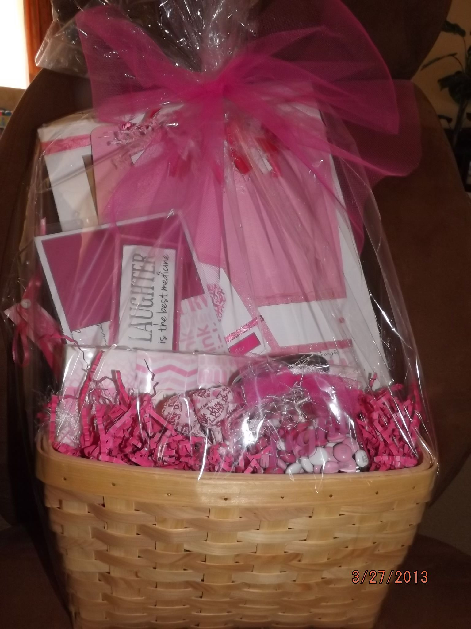 Breast Cancer Gift Basket Ideas
 Breast Cancer RELAY FOR LIFE basket