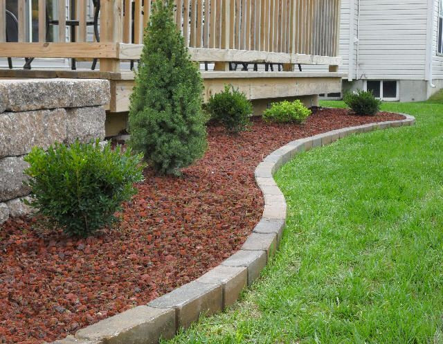 Brick Landscape Edging
 how to use bricks or rocks around your flower beds