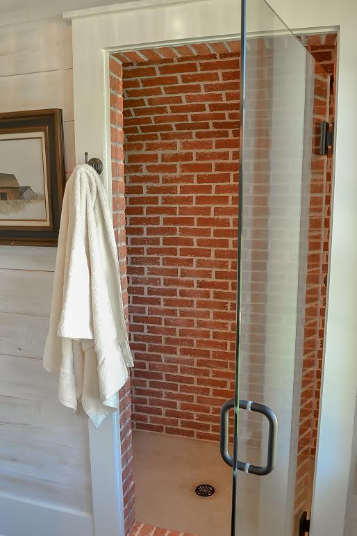 Brick Tile Bathroom
 Bathrooms Inglenook Brick Tiles Brick Pavers