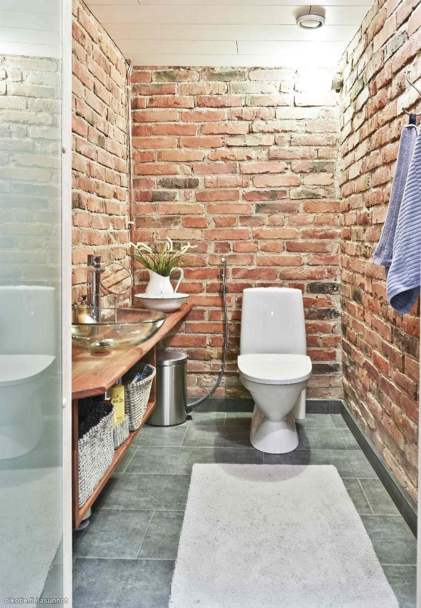 Brick Tile Bathroom
 Pin by Minieh on bathroom