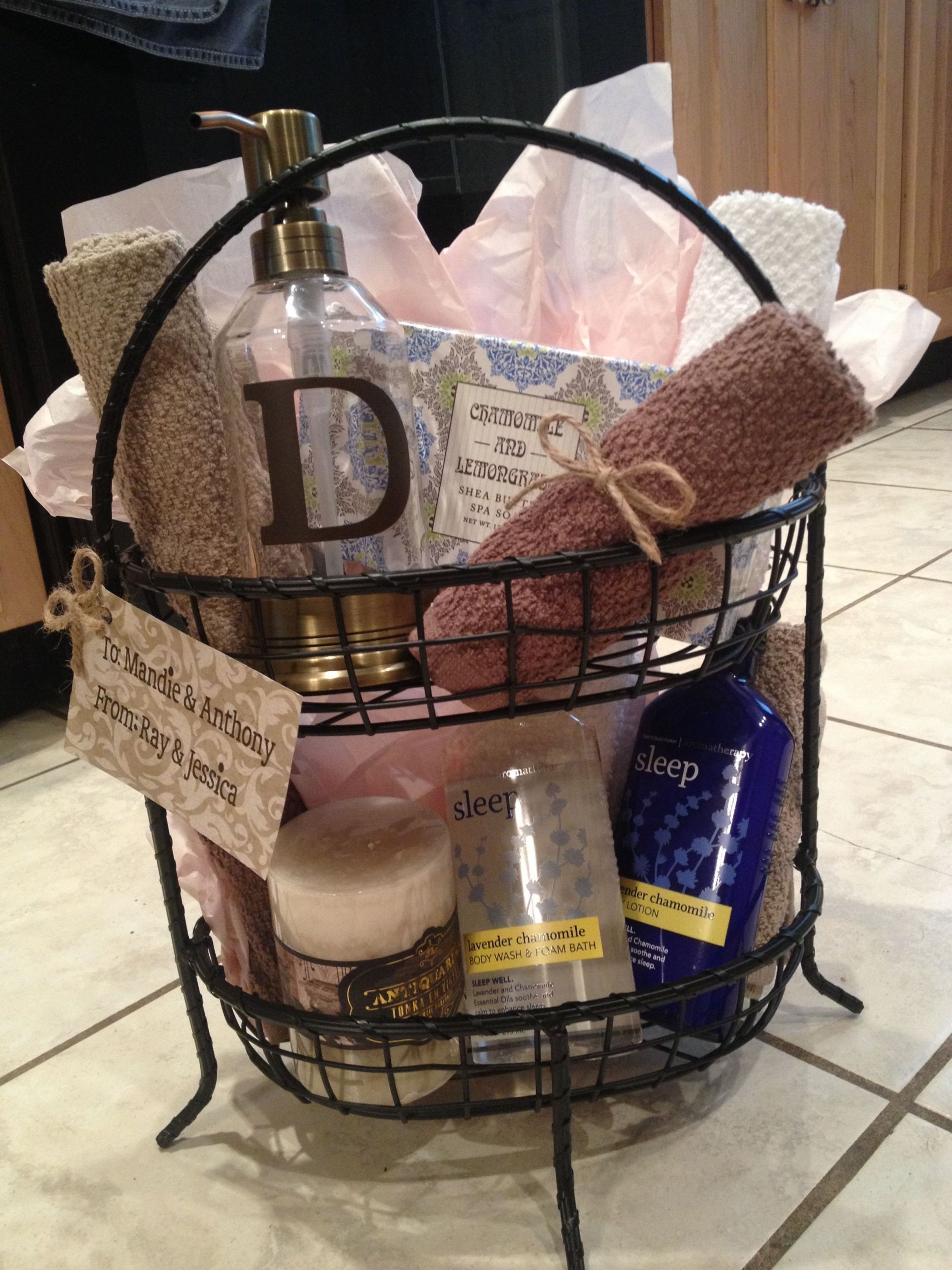 Bride Gift Basket Ideas
 DIY t basket I made this for a wedding shower t