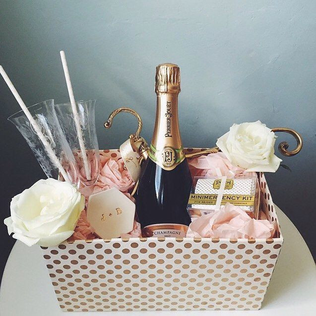 Bride Gift Basket Ideas
 We envy the bride and groom to be who received this
