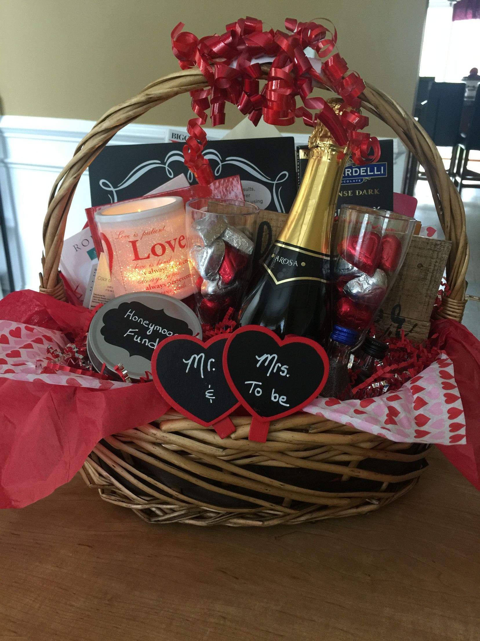 Bride Gift Basket Ideas
 Engagement t basket homemade DIY t ideas bride