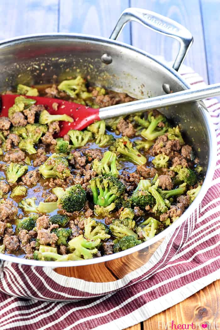Broccoli Dinner Recipes
 DELICIOUS Ground Beef & Broccoli • FIVEheartHOME