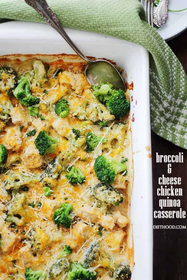 Broccoli Quinoa Casserole
 Broccoli & Cheese Chicken Quinoa Casserole Recipe