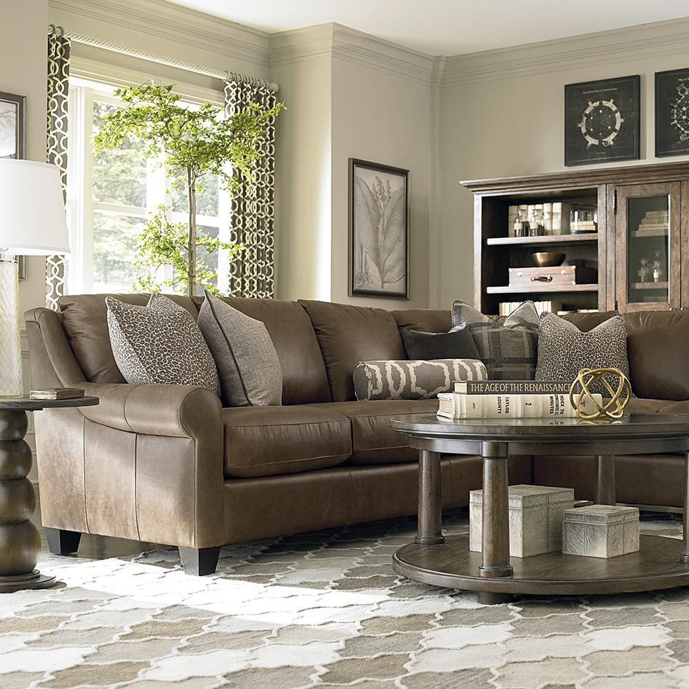 Brown Furniture Living Room Ideas
 American Casual Ellery L Shaped Sectional in 2019