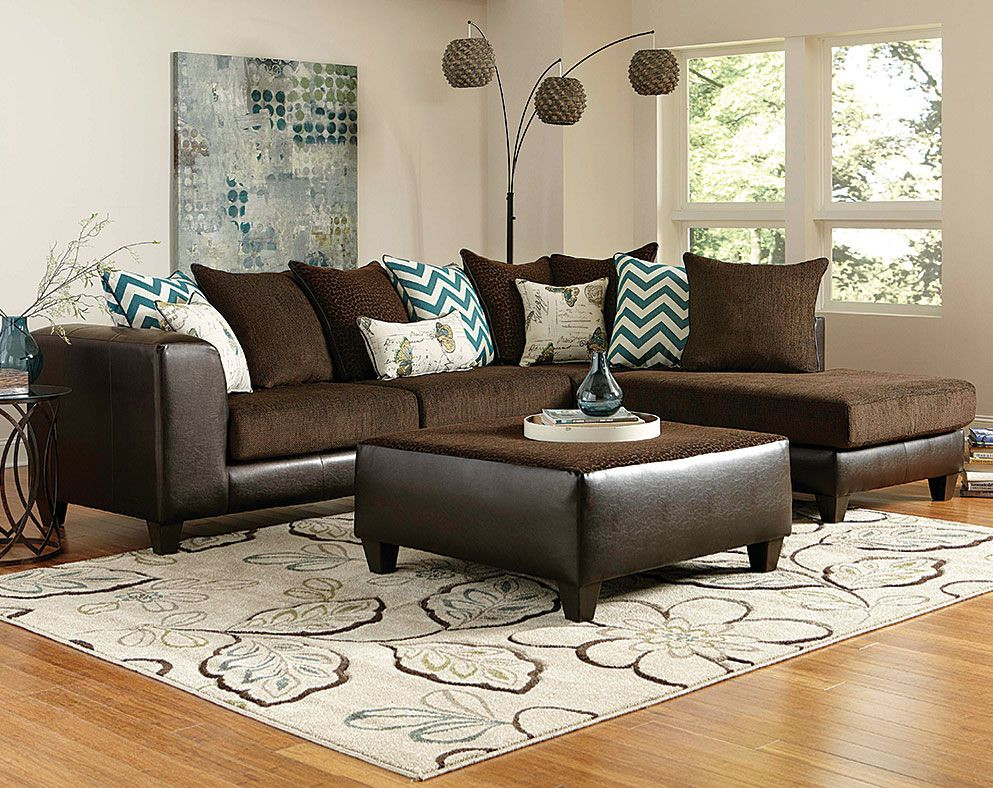 Brown Furniture Living Room Ideas
 or keep it all pale and bland and bring in blue picture