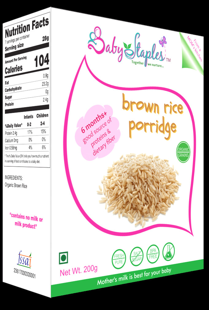 Brown Rice Dietary Fiber
 Brown Rice Porridge BabyStaples Rich in Dietary Fiber