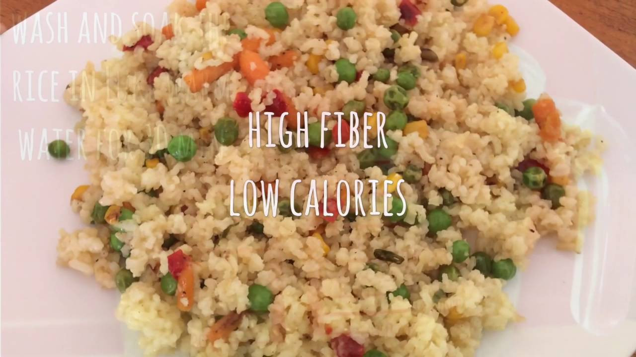 Brown Rice Fiber Content
 Diet Rice Brown rice high fiber low calorie meal