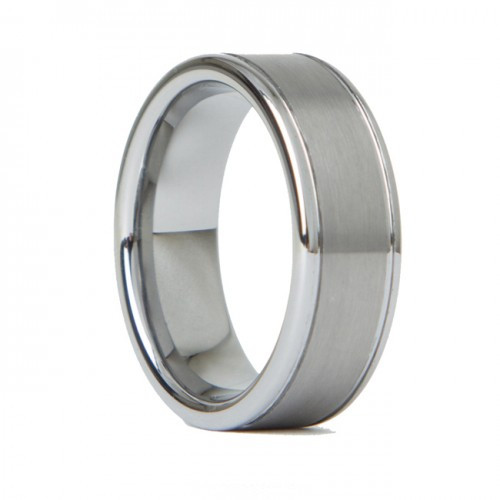 Browning Wedding Rings
 Mens 8mm Tungsten Carbide Wedding Band Brushed Center