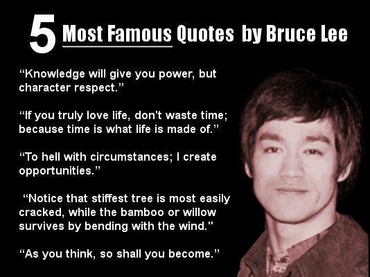 Bruce Lee Motivational Quote
 Famous Inspirational Quotes of Bruce Lee