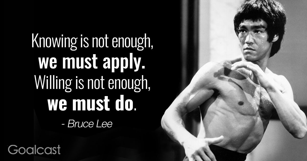 Bruce Lee Motivational Quote
 Top 20 Most Inspiring Bruce Lee Quotes