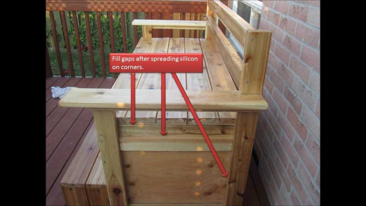 Build Outdoor Storage Bench
 How to build Outdoor Weather Resistant Multi Function