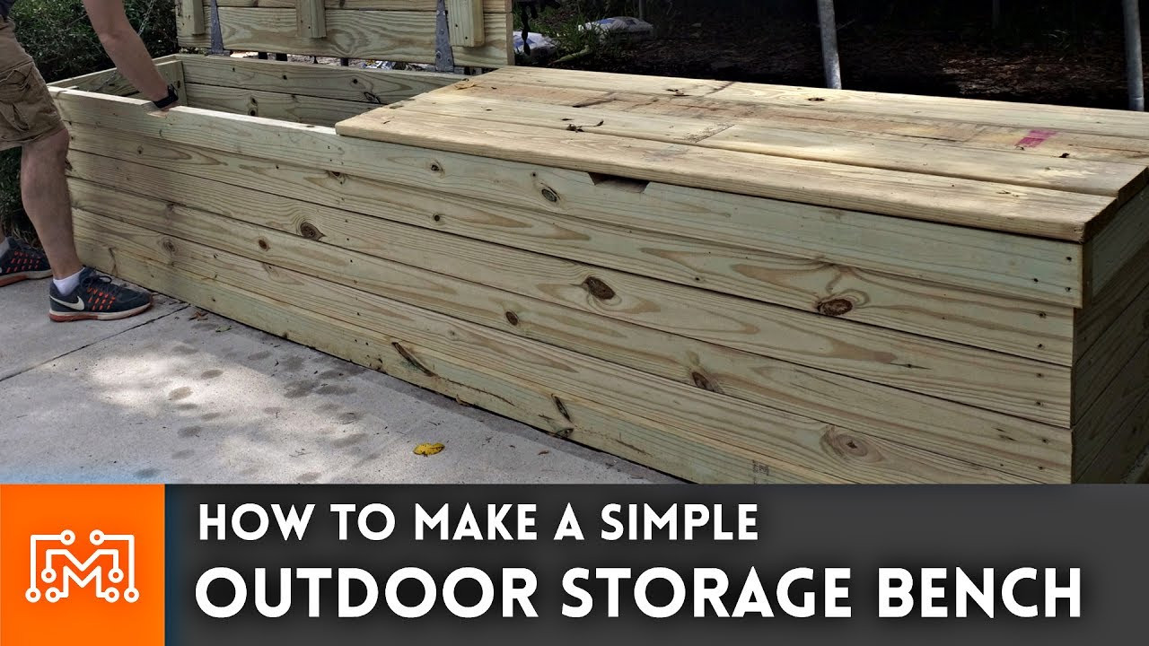 Build Outdoor Storage Bench
 Outdoor Storage Bench Woodworking How To